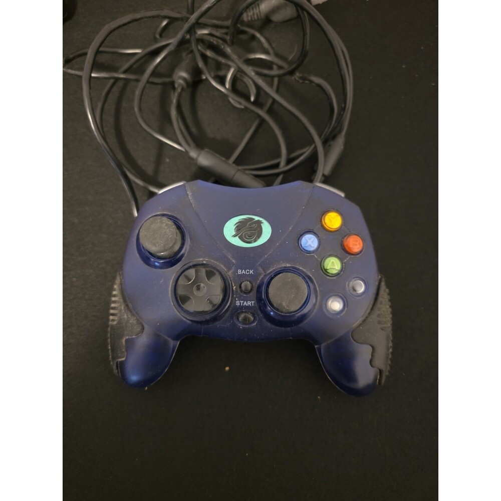 Dragon Wired Padded Controller Blue Black for Microsoft Xbox